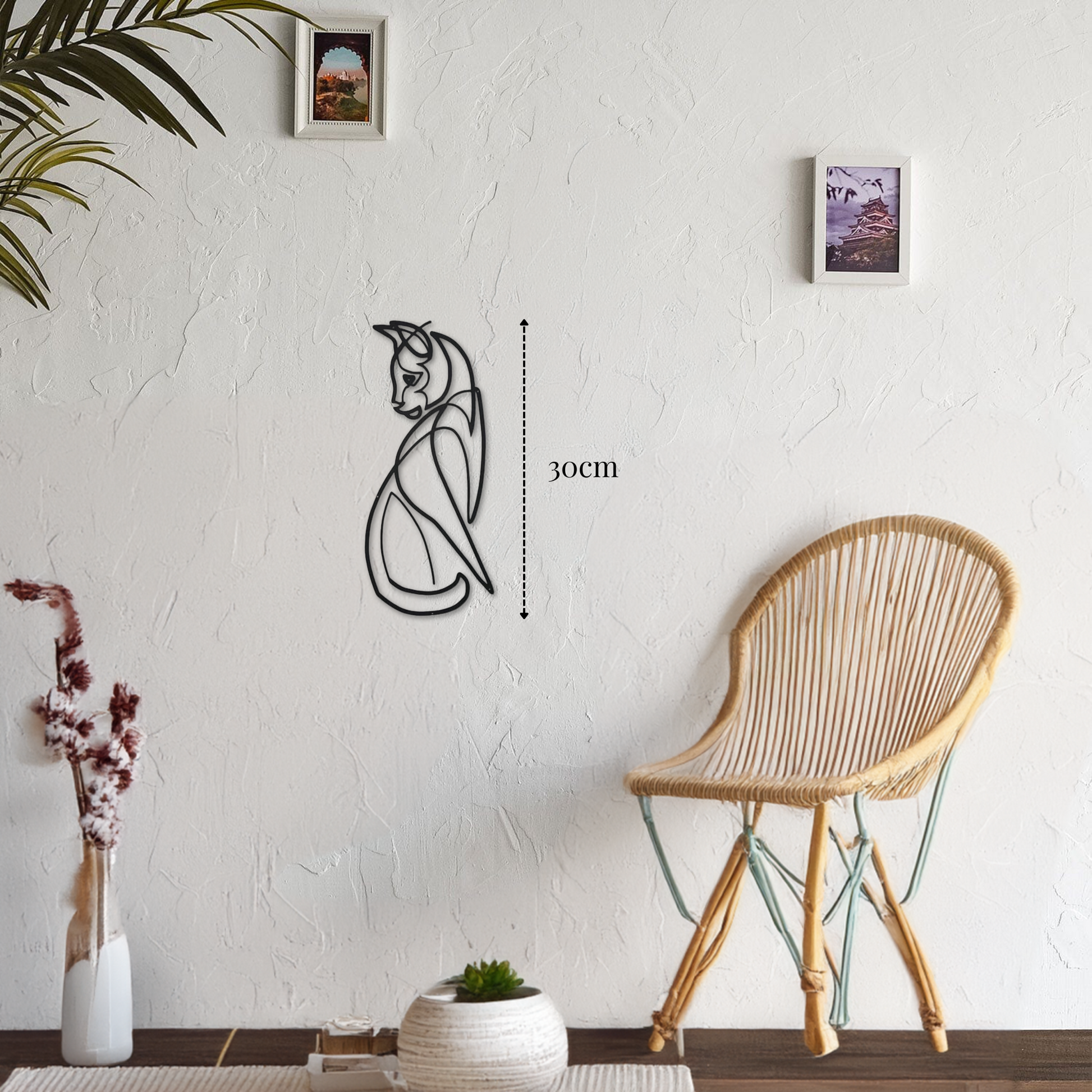 petite décoration murale chat design