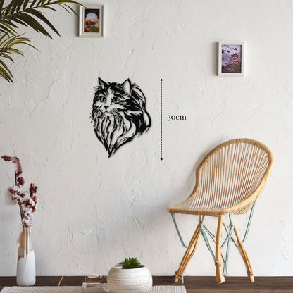 petite décoration murale chat maine coon