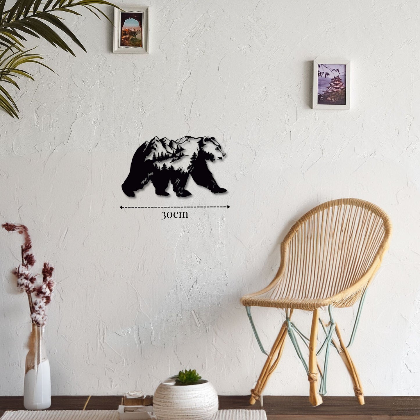 petite décoration murale ours sauvage